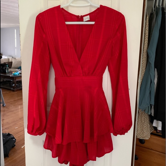 RED Romper Selfie Leslie - Picture 1 of 3